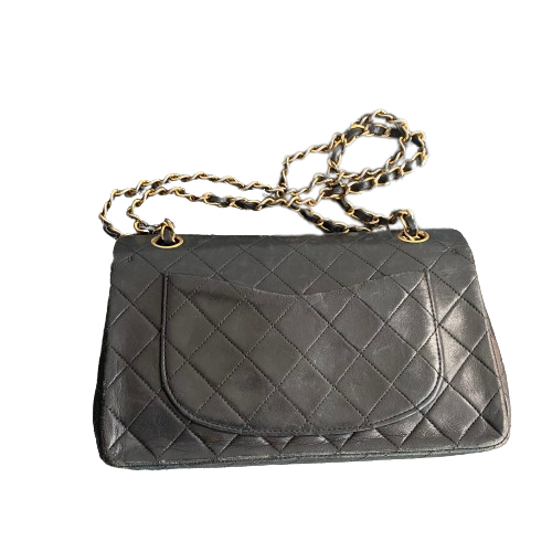 Chanel Black Leather Timeless shoulder Bag