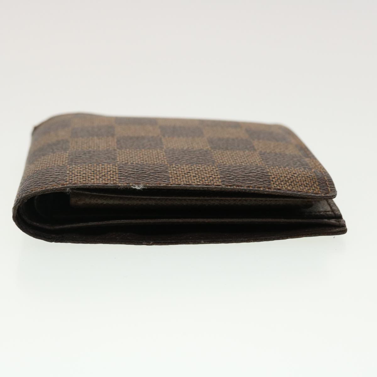 Louis Vuitton  Damier Ebene Portefeuille Marco Bifold Wallet N61675 LV Auth 40636