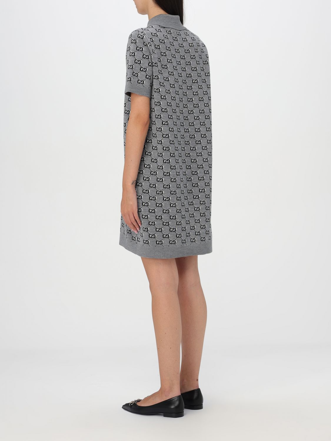 Gucci Dress Woman Grey Woman