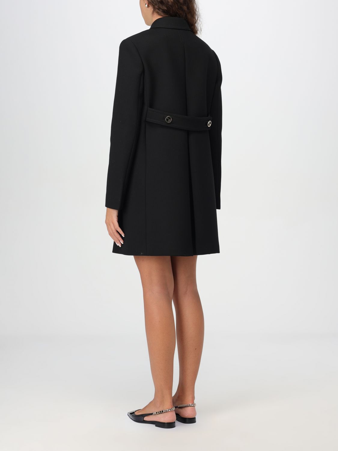 Gucci Coat Woman Black Woman