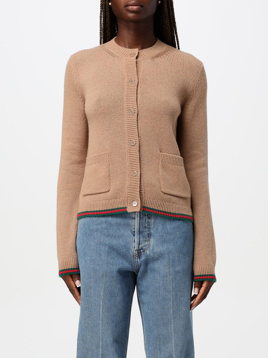 Gucci Cardigan Woman Beige Woman