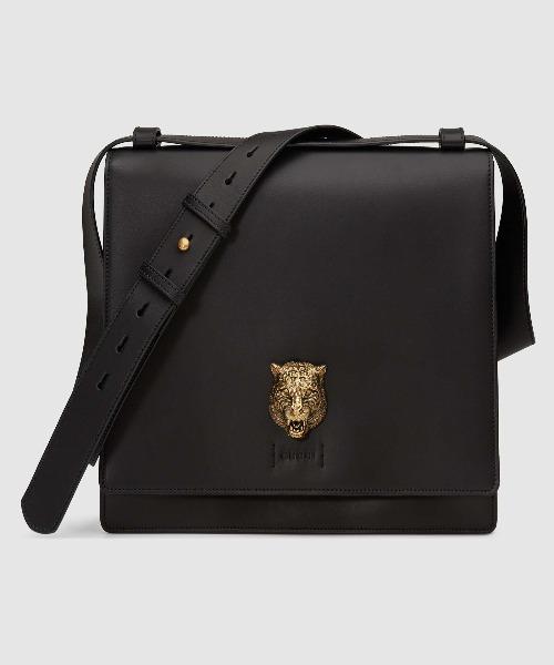 Gucci Animalier Leather Messenger Bag