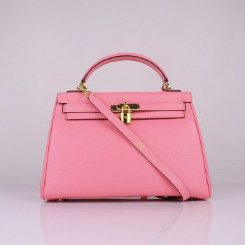 Hermes Kelly 32cm Togo Leather 6108 Cherry Pink Golden