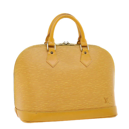 LOUIS VUITTON Epi Alma Hand Bag Tassili Yellow M52149 LV Auth 42303