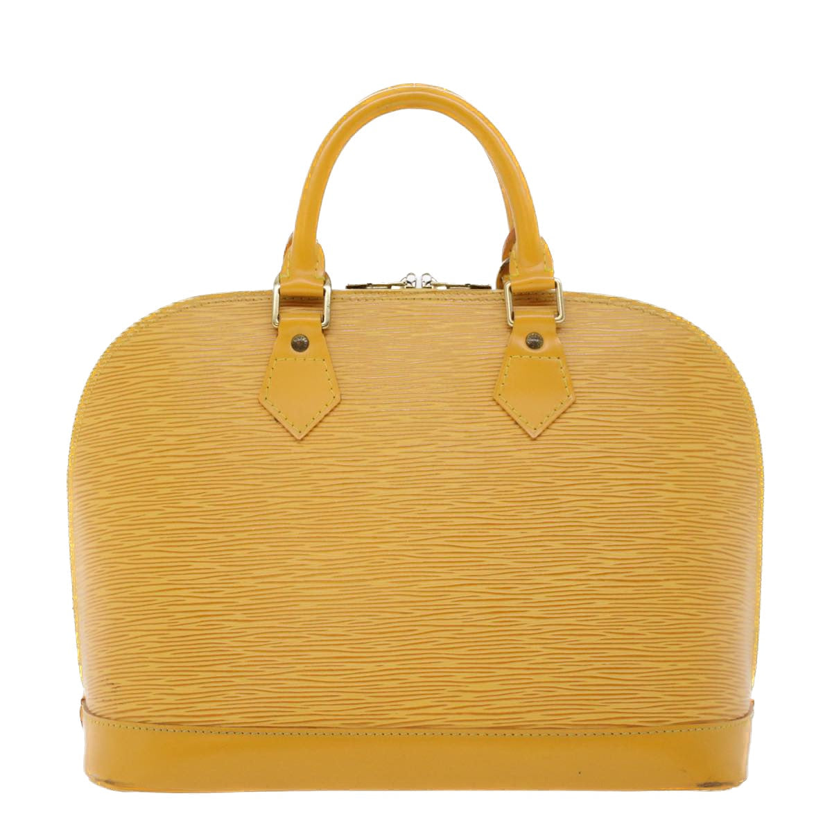 LOUIS VUITTON Epi Alma Hand Bag Tassili Yellow M52149 LV Auth 42303