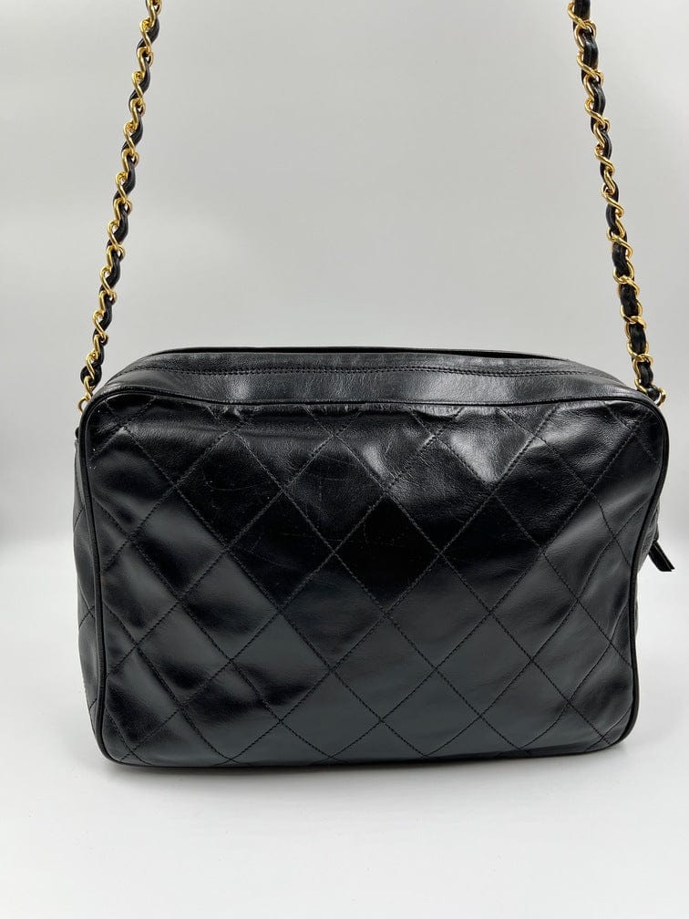 Vintage Chanel Black Shoulder Bag