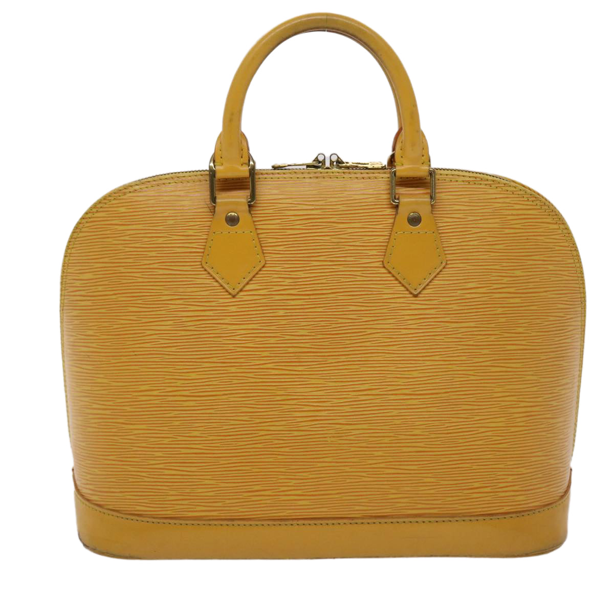 LOUIS VUITTON Epi Alma Hand Bag Tassili Yellow M52149 LV Auth 43033