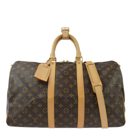 Louis Vuitton 2008 Monogram Keepall Bandouliere 45 Handbag M41418