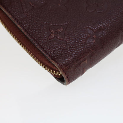 LOUIS VUITTON Empreinte Portefeuille Secret Ron Wallet Wine Red M60359 LV 43354