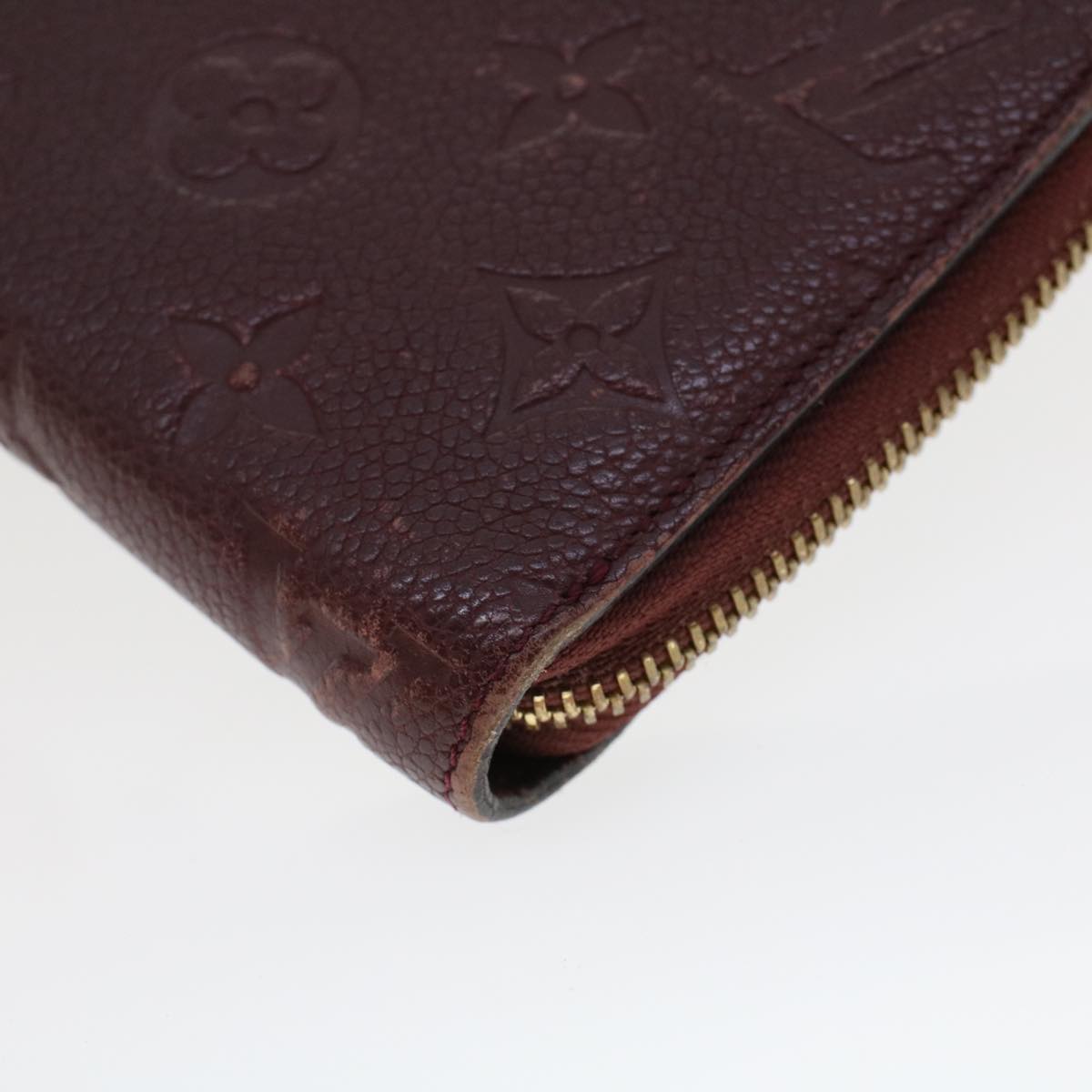 LOUIS VUITTON Empreinte Portefeuille Secret Ron Wallet Wine Red M60359 LV 43354