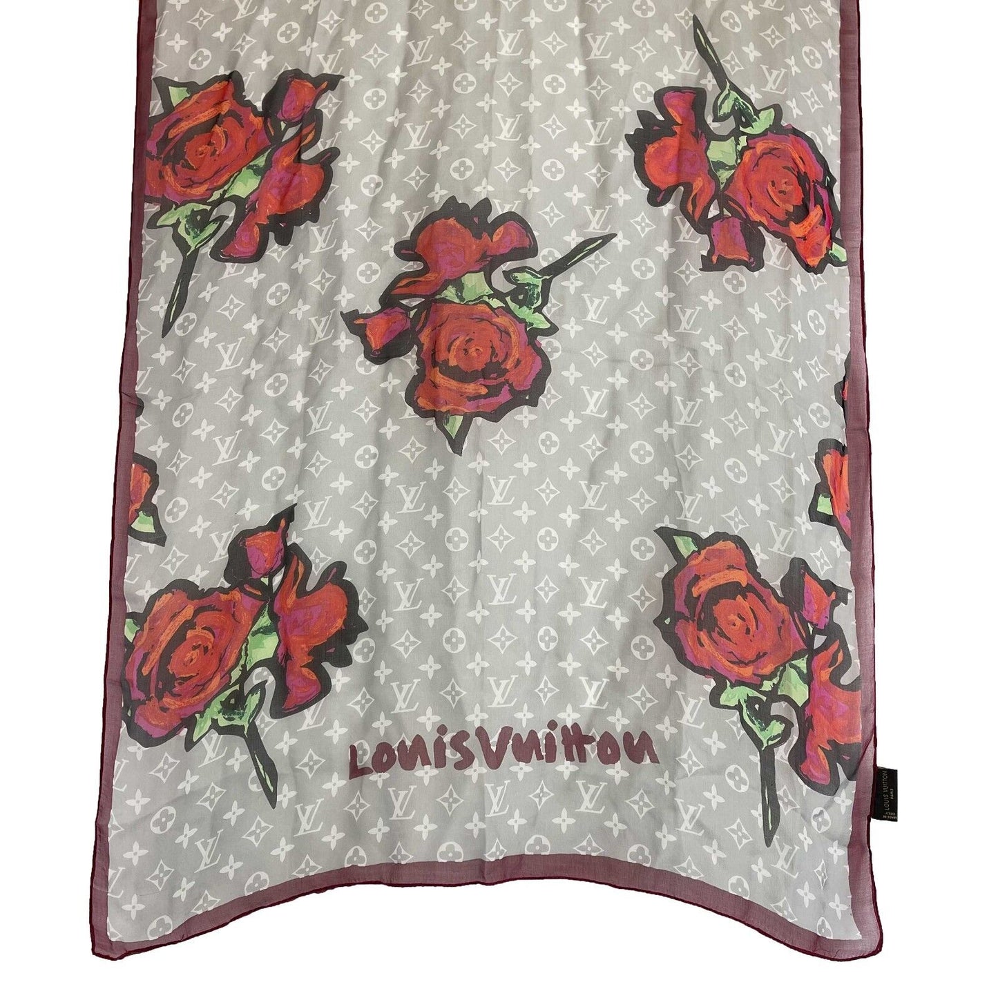 Louis Vuitton  - Silk Rose Shall - Multicolor XL Scarf