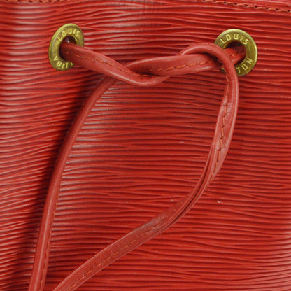 Louis Vuitton 1996 Red Epi Petite Noe Bucket Shoulder Bag M44107