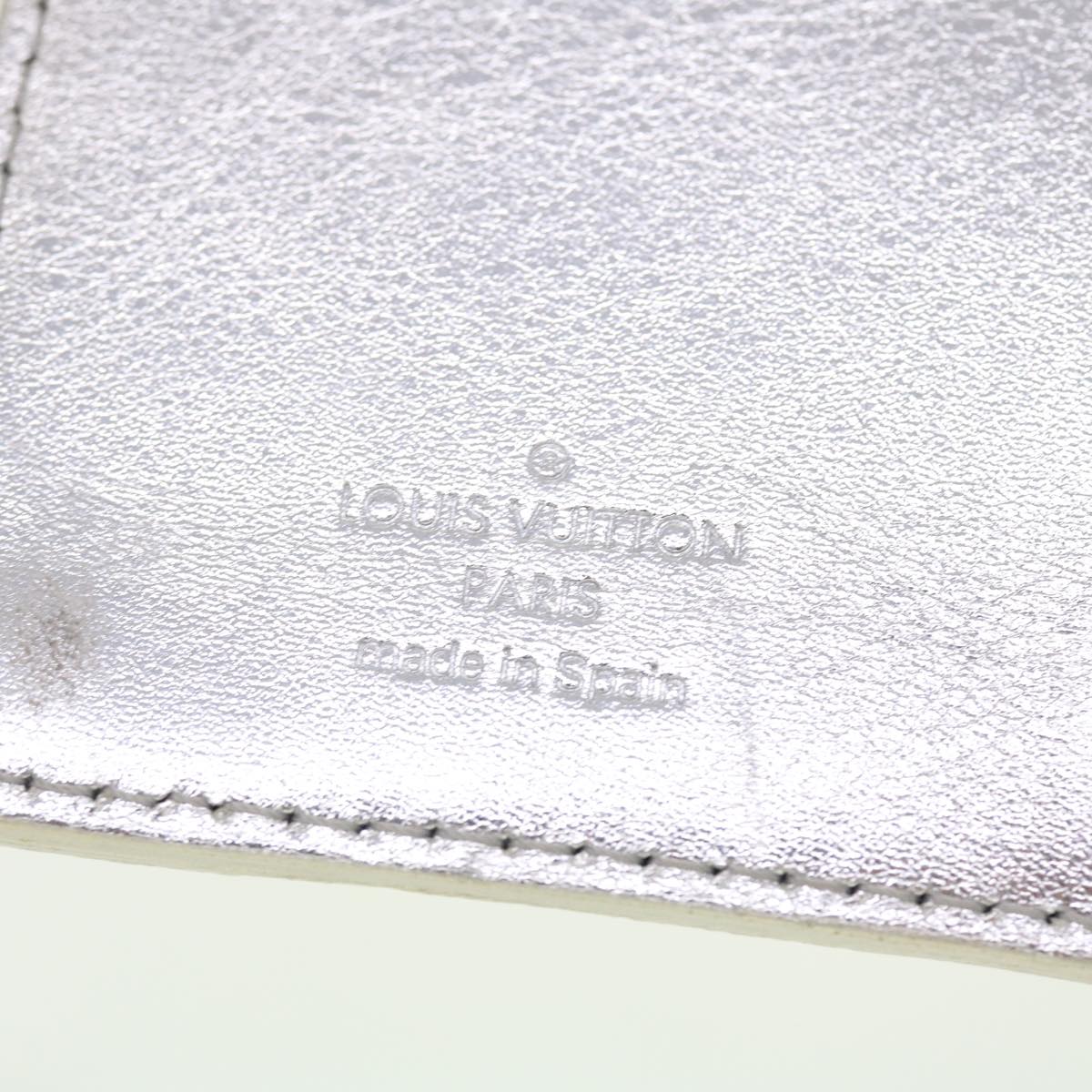 LOUIS VUITTON Agenda Partner Day Planner Cover Suhari Silver R21032 Auth 45096