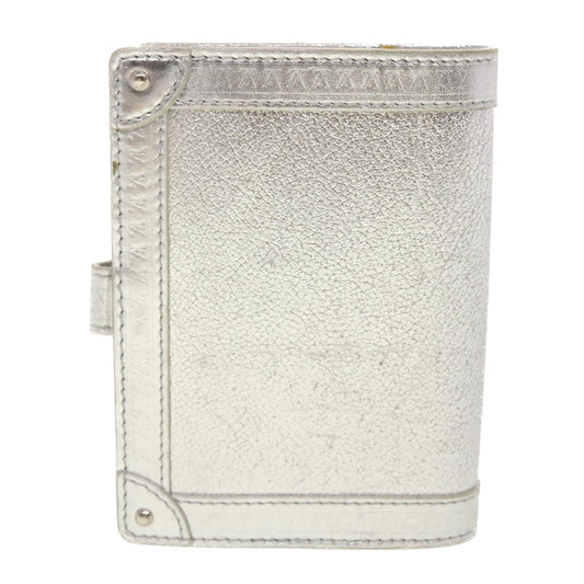 LOUIS VUITTON Agenda Partner Day Planner Cover Suhari Silver R21032 Auth 45096