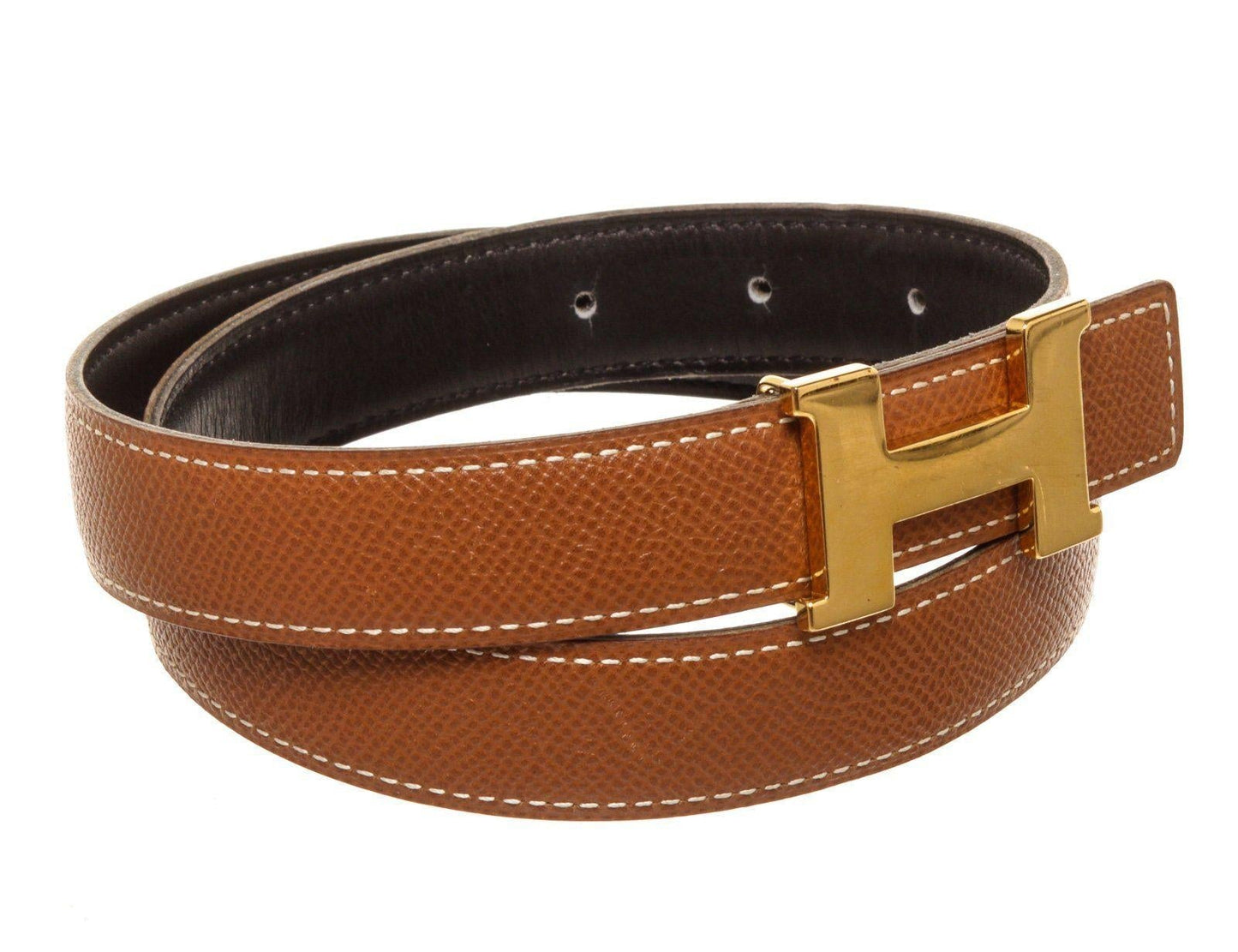 Hermes Brown Leather Constance Belt