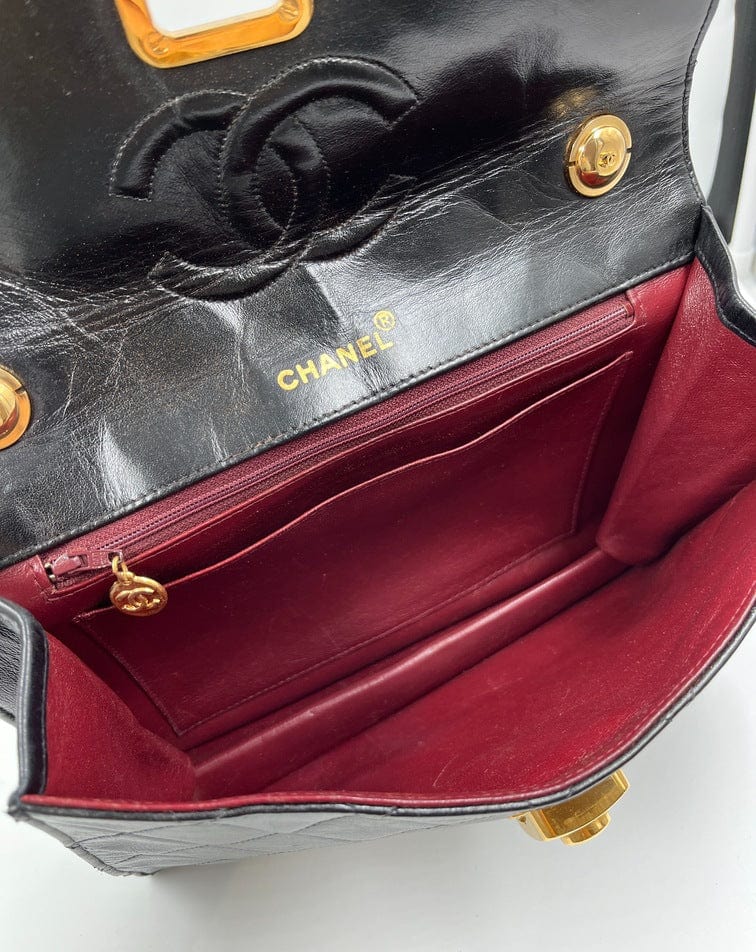 Vintage Chanel Black Shoulder Bag