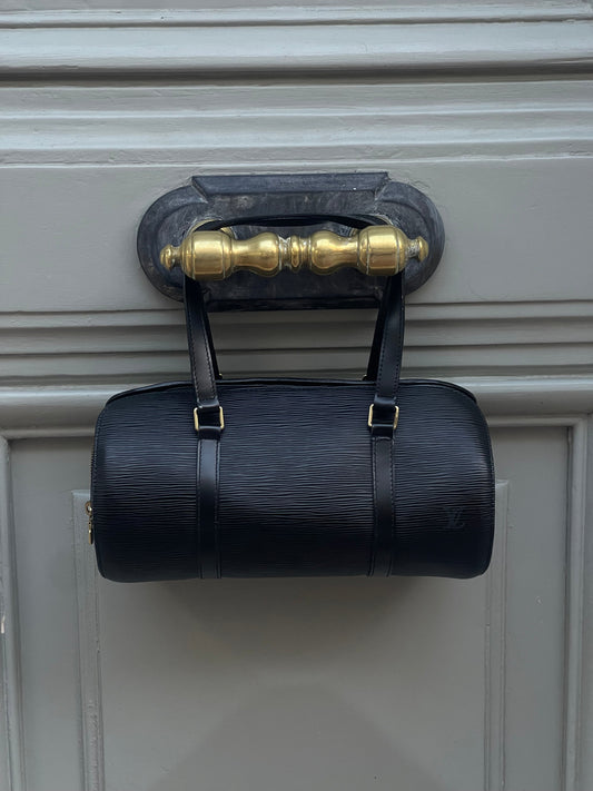 Louis Vuitton - Sac Soufflot cuir épi noir