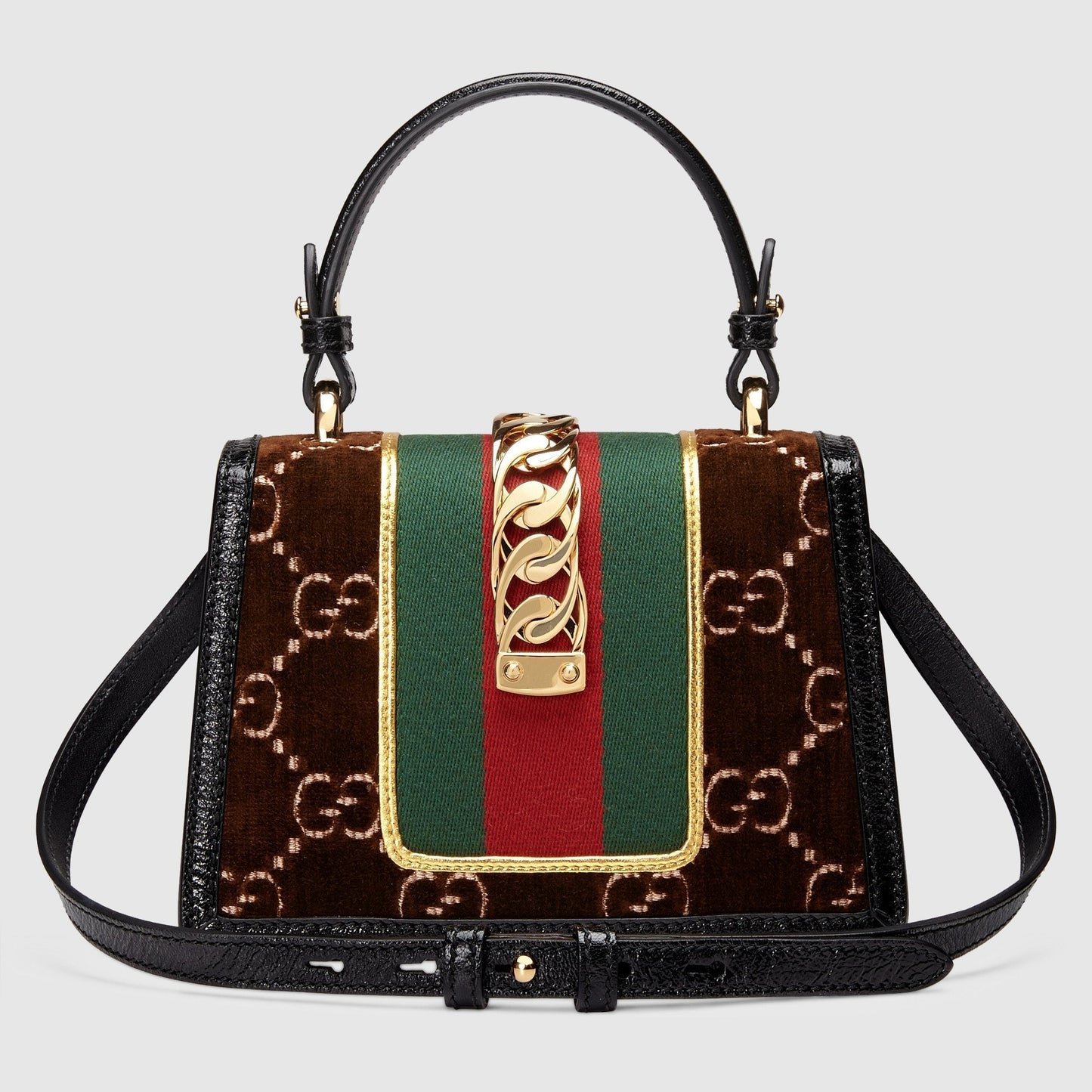 Gucci SyLouis Vuittonie GG VeLouis Vuittonet Small Shoulder Bag Brown