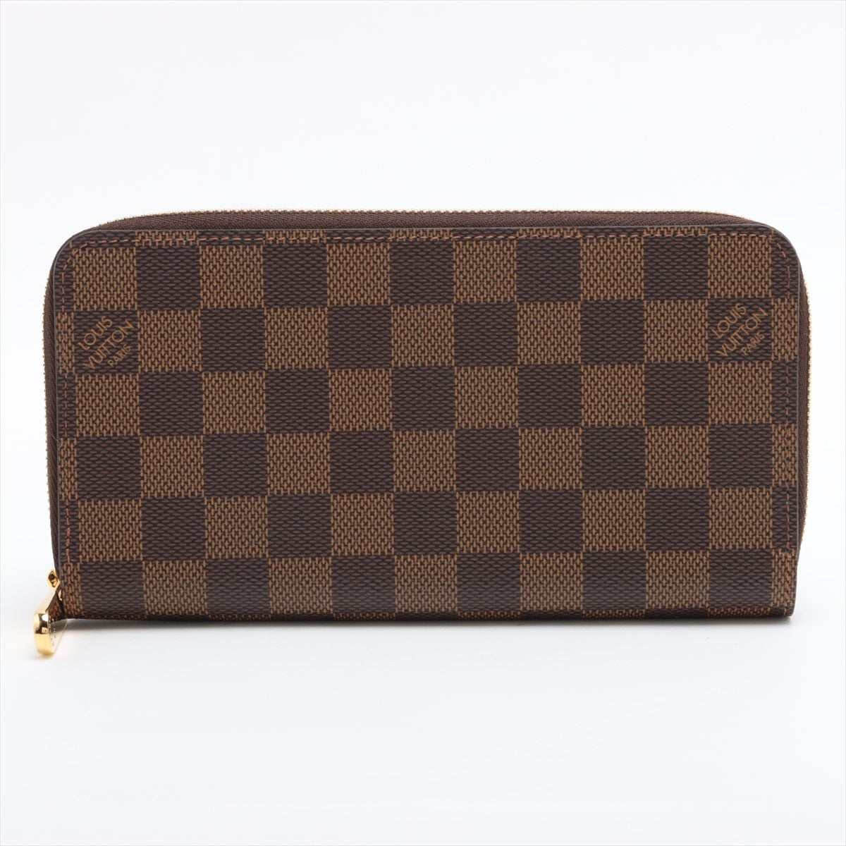 Louis Vuitton Damier Zippy Wallet N41661 Brown Round Zippe Wallet