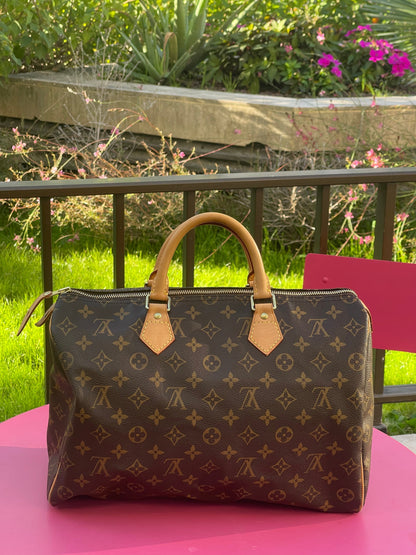 Louis Vuitton - Sac Speedy 35 monogramme