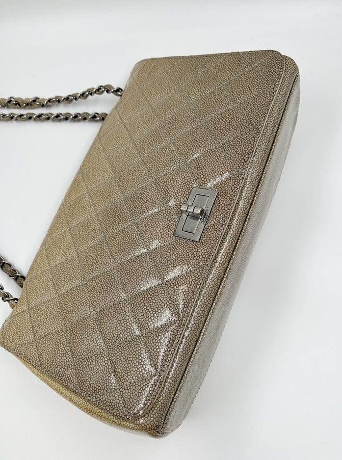 Chanel 2.55 Patent Caviar Bag