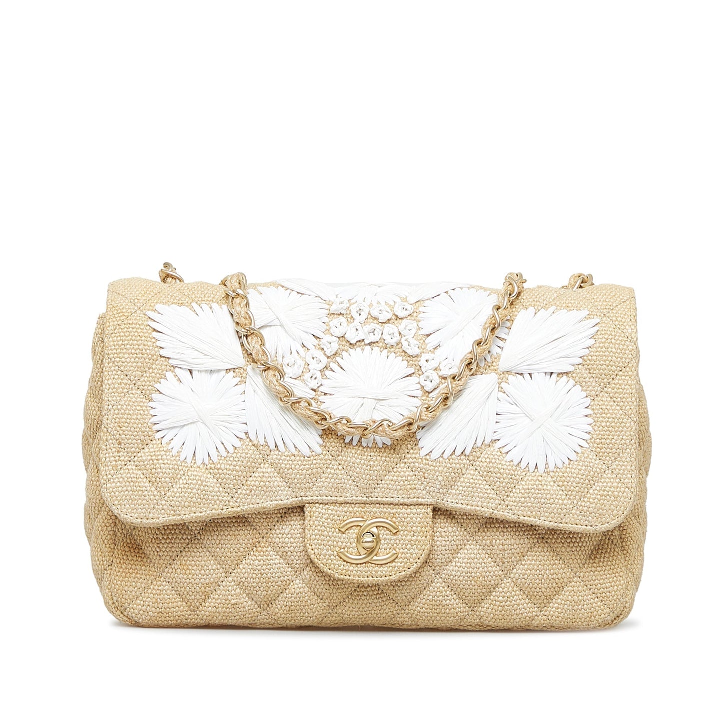 Chanel Coco Flap Bag Jumbo Country Brown Canvas