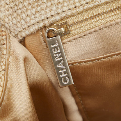 Chanel Coco Flap Bag Jumbo Country Brown Canvas