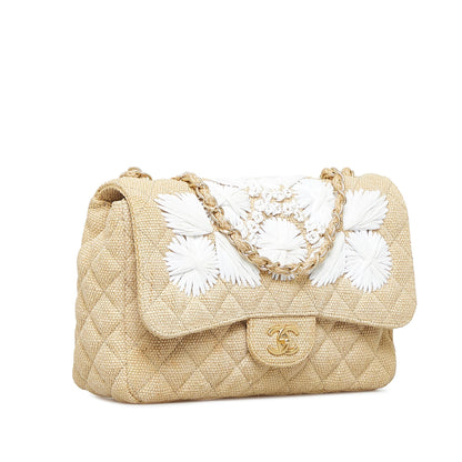 Chanel Coco Flap Bag Jumbo Country Brown Canvas