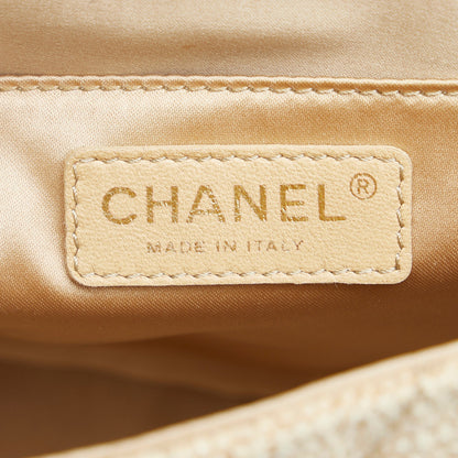 Chanel Coco Flap Bag Jumbo Country Brown Canvas