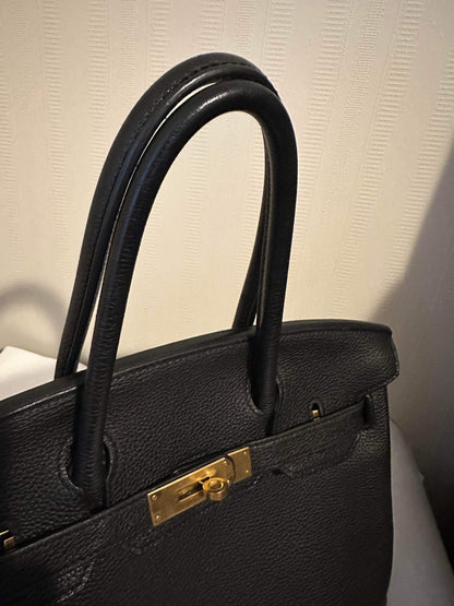 Hermes Birkin 30 noir Togo GHW handbag