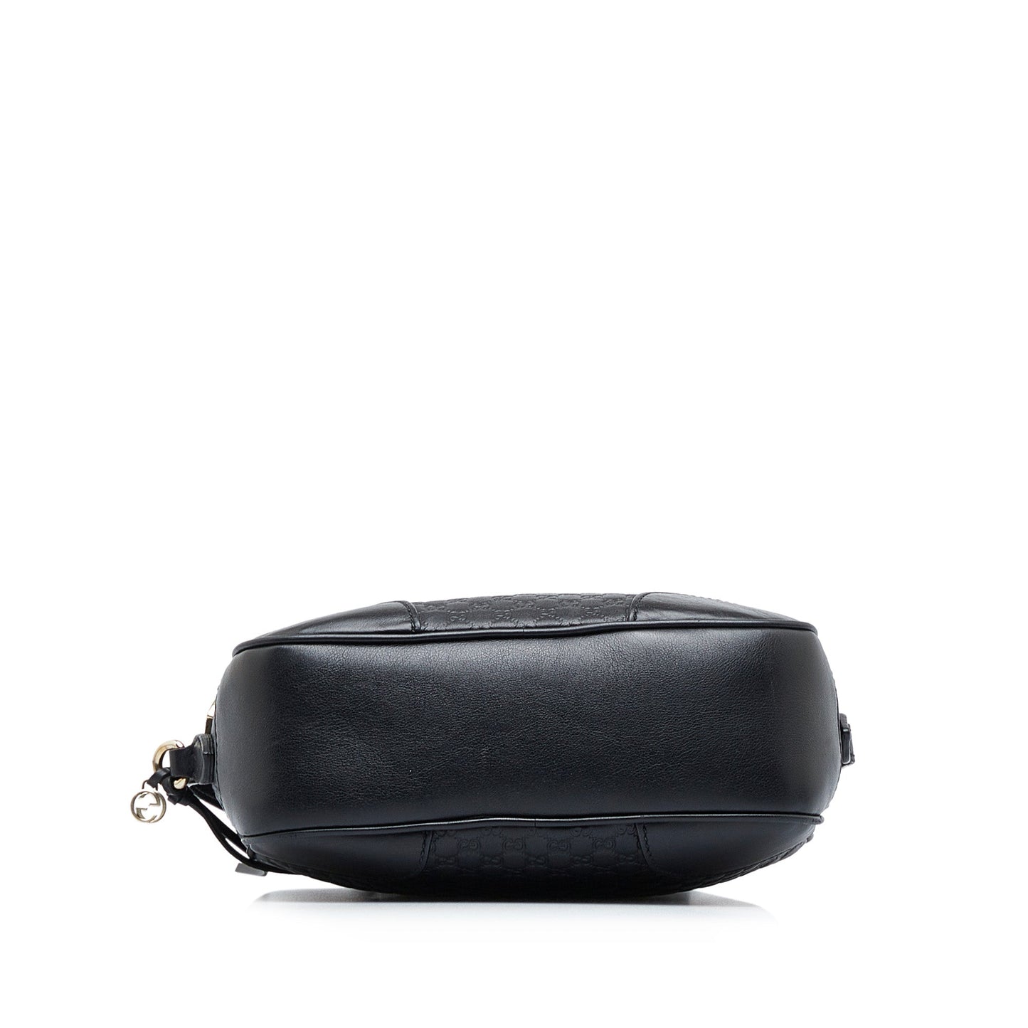 Gucci Bree Black MicroGuccisima Embossed Leather