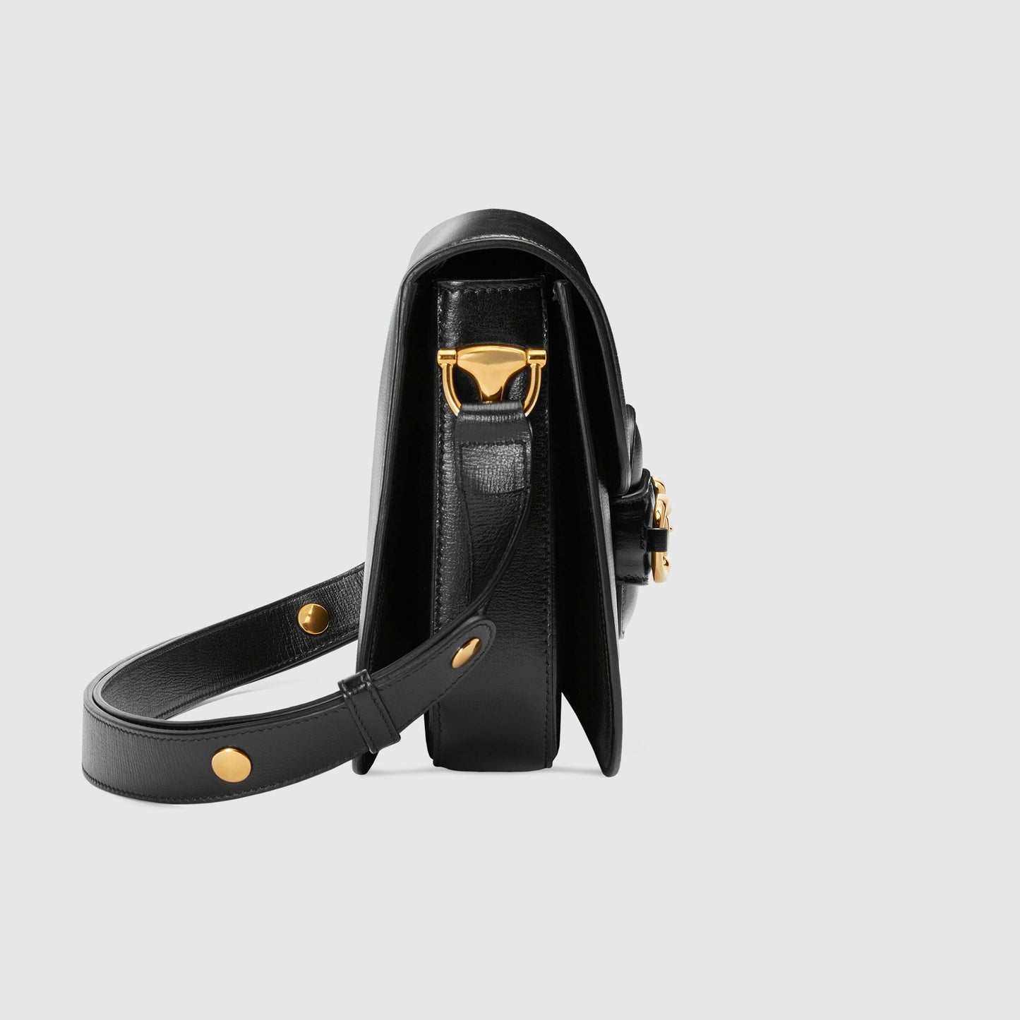 Gucci 1995 Horsebit Shoulder Bag Black