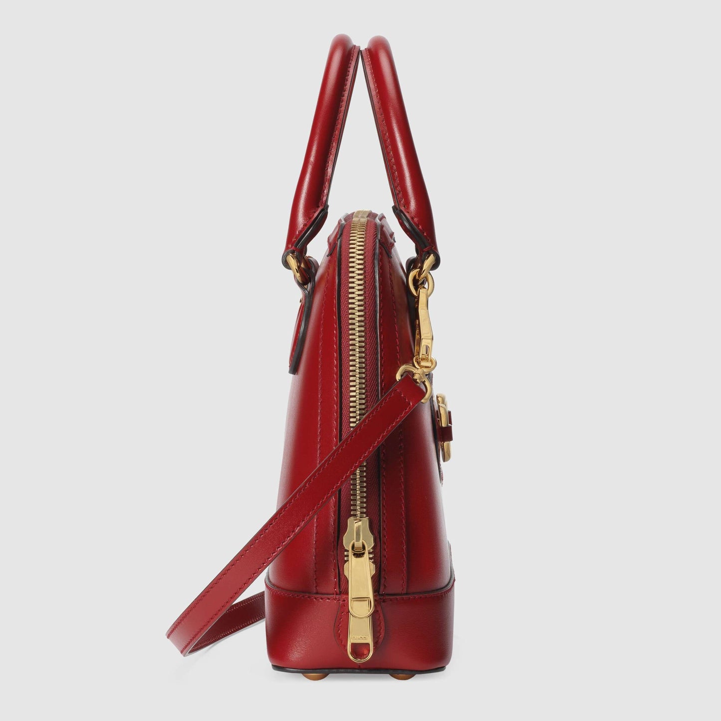 Gucci 1955 Horsebit Small Top Handle Bag Red