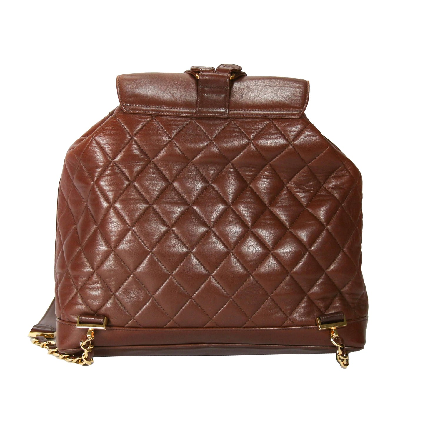 Chanel Duma Backpack Large Brown Lambskin