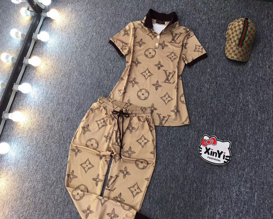 Louis Vuitton  Jogger and Tshirts Set (Tracksuit)