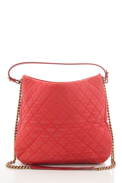 Chanel 2012/2013 Red Caviar Leather "Shopper Hobo"