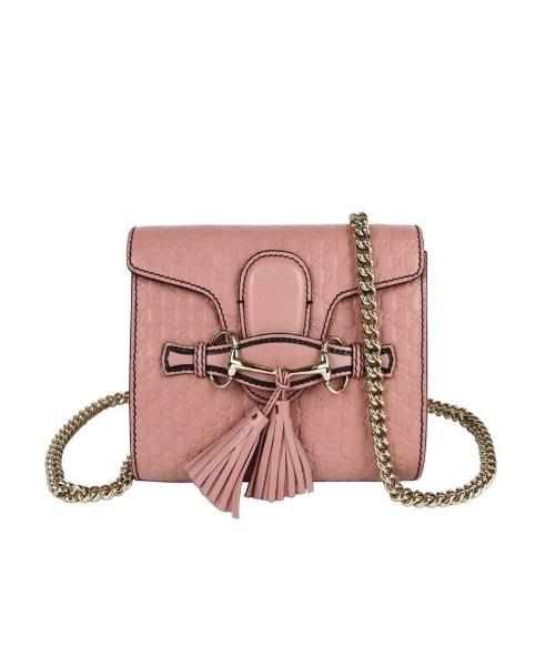 Gucci Emily Mini Micro Guccissima Bag Light Pink