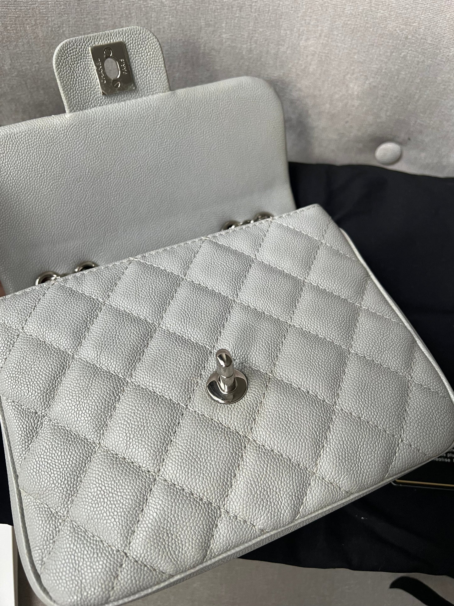 Chanel Grey Urban Mini Companion Flap