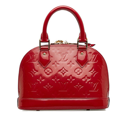 LOUIS VUITTON Alma BB in Monogram Vernis Red M91771