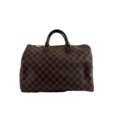 LOUIS VUITTON - LV Speedy 35 Damier Ebene Canvas - Top Handle Bag / Satchel