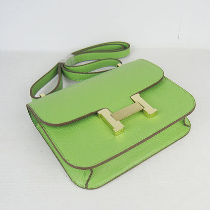 Hermes Constance Cowskin Leather Bag H017 green golden