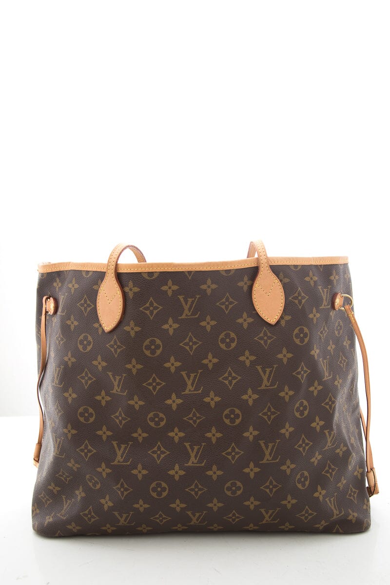 Louis Vuitton 2012  Brown Monogram Neverfull GM Tote