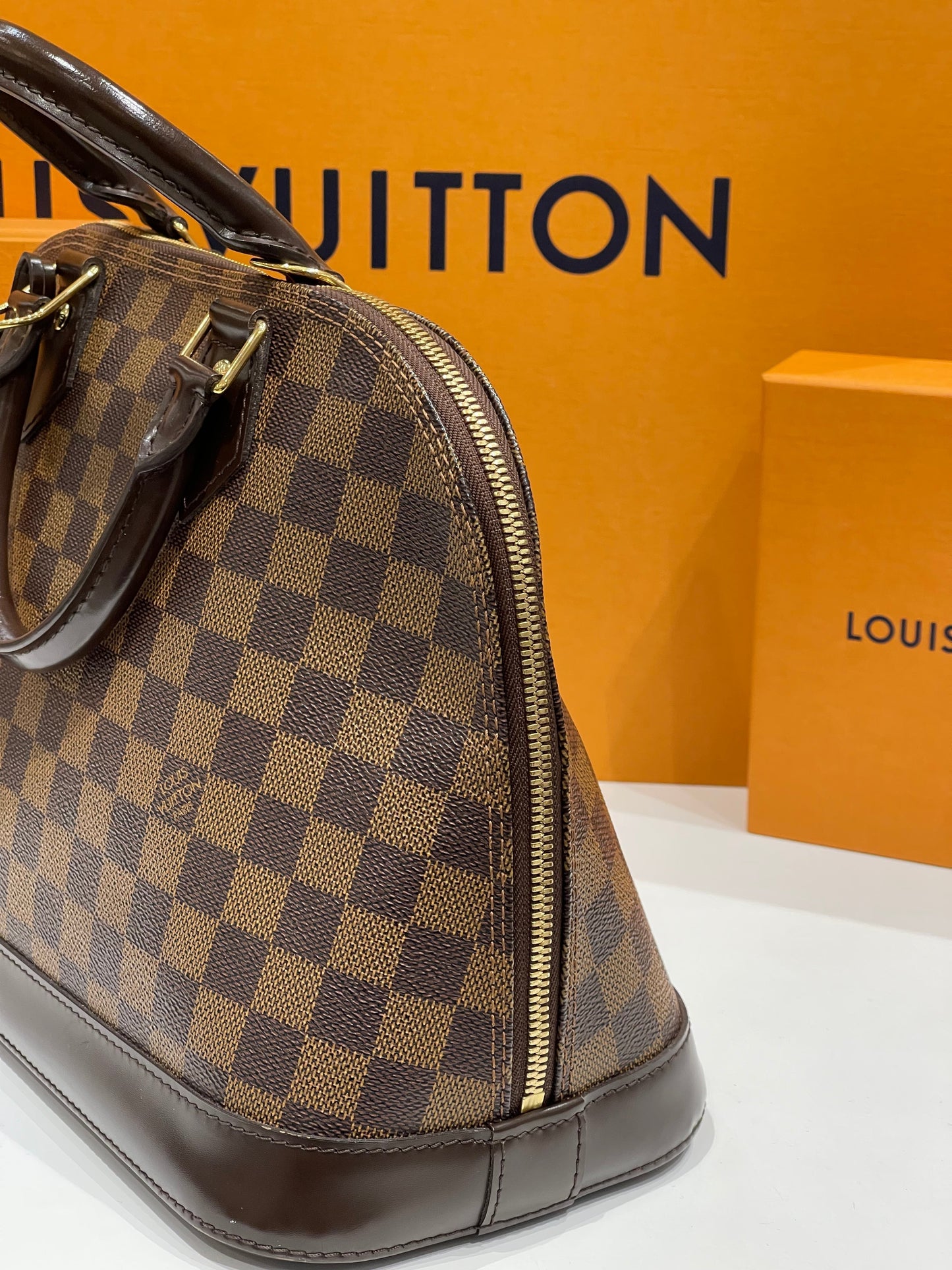 Louis Vuitton - Sac Alma PM damier ébène