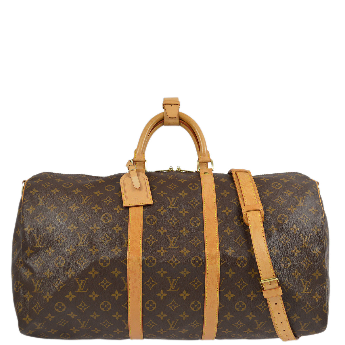 Louis Vuitton 1998 Monogram Keepall Bandouliere 55 Duffle Bag M41414