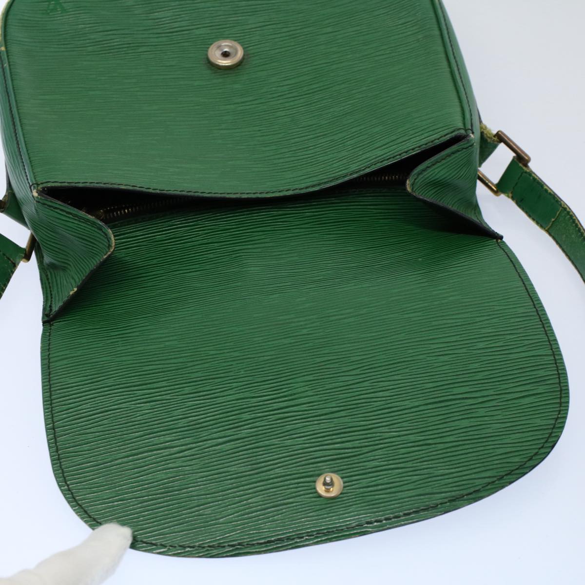 LOUIS VUITTON Epi Saint Cloud GM Shoulder Bag Green M52194 LV Auth 54543