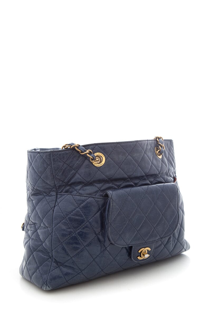 Chanel 2014/15 Navy Large Shopper HandBag