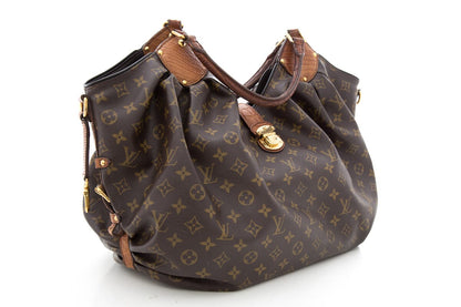 Louis Vuitton 2012 Brown Mahina Monogram & Alligator Handbag