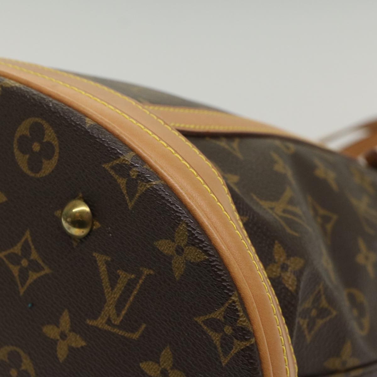 LOUIS VUITTON Monogram Bucket GM Shoulder Bag M42236 LV Auth 55235