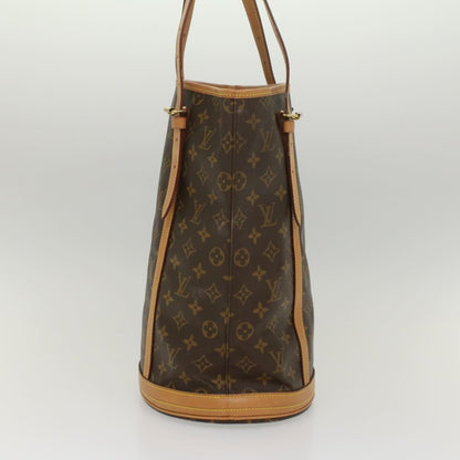 LOUIS VUITTON Monogram Bucket GM Shoulder Bag M42236 LV Auth 55235