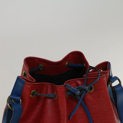 LOUIS VUITTON Epi Noe Shoulder Bag Bicolor Red Blue M44084 LV Auth 56553